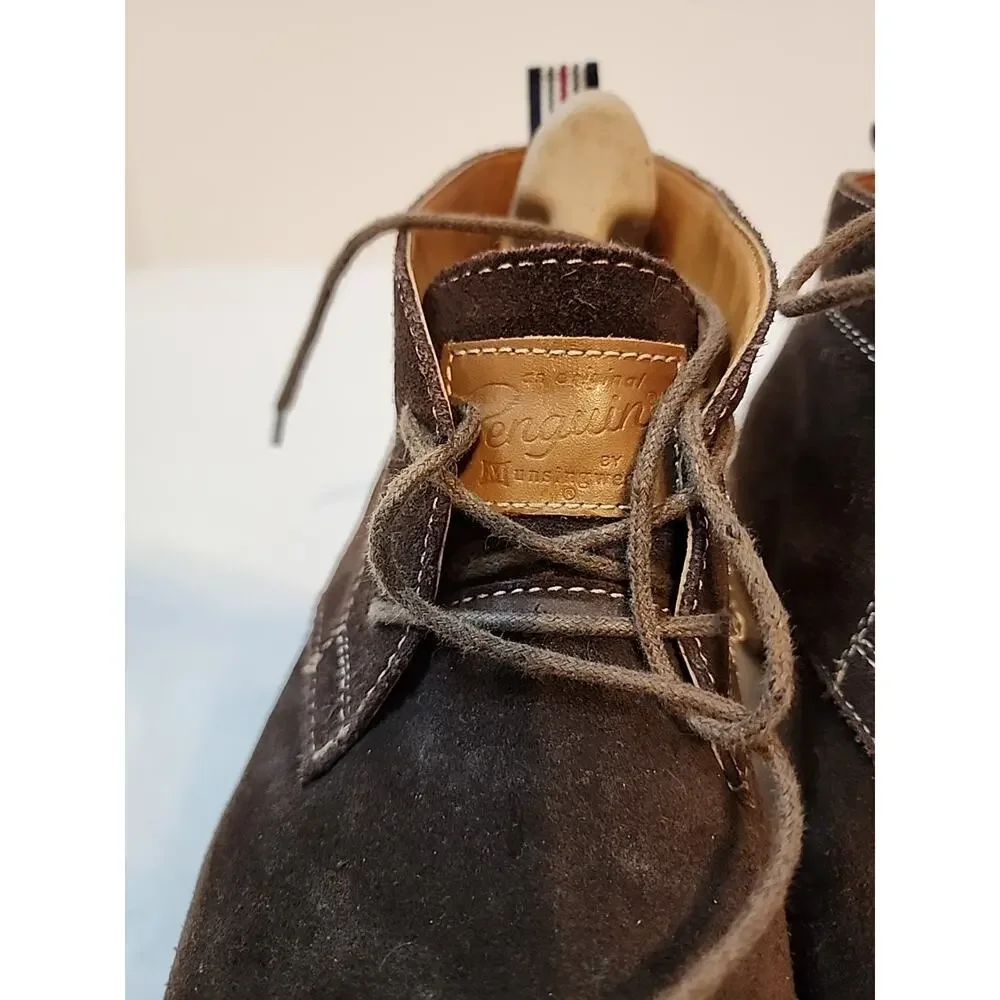 Penguin Mens Size 9 M Brown Suede Leather Dress Boots Ankle